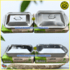 BAKI NAMPAN PRASMANAN LUXURY PLUS TUTUP STAINLESS UKURAN MEDIUM DAN LARGE