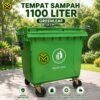 TEMPAT SAMPAH PLASTIK RODA 660 - 1100 LITER GREENLEAF TONG SAMPAH JUMBO TEBAL PREMIUM