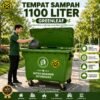 TEMPAT SAMPAH PLASTIK RODA 660 - 1100 LITER GREENLEAF TONG SAMPAH JUMBO TEBAL PREMIUM