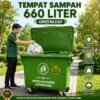 TEMPAT SAMPAH PLASTIK RODA 660 - 1100 LITER GREENLEAF TONG SAMPAH JUMBO TEBAL PREMIUM