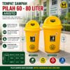 TEMPAT SAMPAH OFFICE RUMAH SAKIT SEKOLAH ARISTO TAIWAN 60 80 LITER TONG SAMPAH PLASTIK BESAR TUTUP