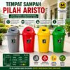 TEMPAT SAMPAH OFFICE RUMAH SAKIT SEKOLAH ARISTO TAIWAN 60 80 LITER TONG SAMPAH PLASTIK BESAR TUTUP