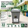 TEMPAT SAMPAH RODA 32 LITER MPW MURAH TONG SAMPAH MODERN KOTAK TEMPAT SAMPAH