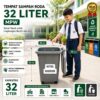 TEMPAT SAMPAH RODA 32 LITER MPW MURAH TONG SAMPAH MODERN KOTAK TEMPAT SAMPAH