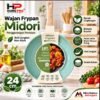 TEFLON FRY PAN MIDORI 24 CM FOOD GRADE WAJAN FRY PAN PREMIUM GREEN TEFLON MASAK