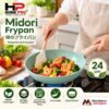 TEFLON FRY PAN MIDORI 24 CM FOOD GRADE WAJAN FRY PAN PREMIUM GREEN TEFLON MASAK