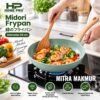 TEFLON FRY PAN MIDORI 24 CM FOOD GRADE WAJAN FRY PAN PREMIUM GREEN TEFLON MASAK